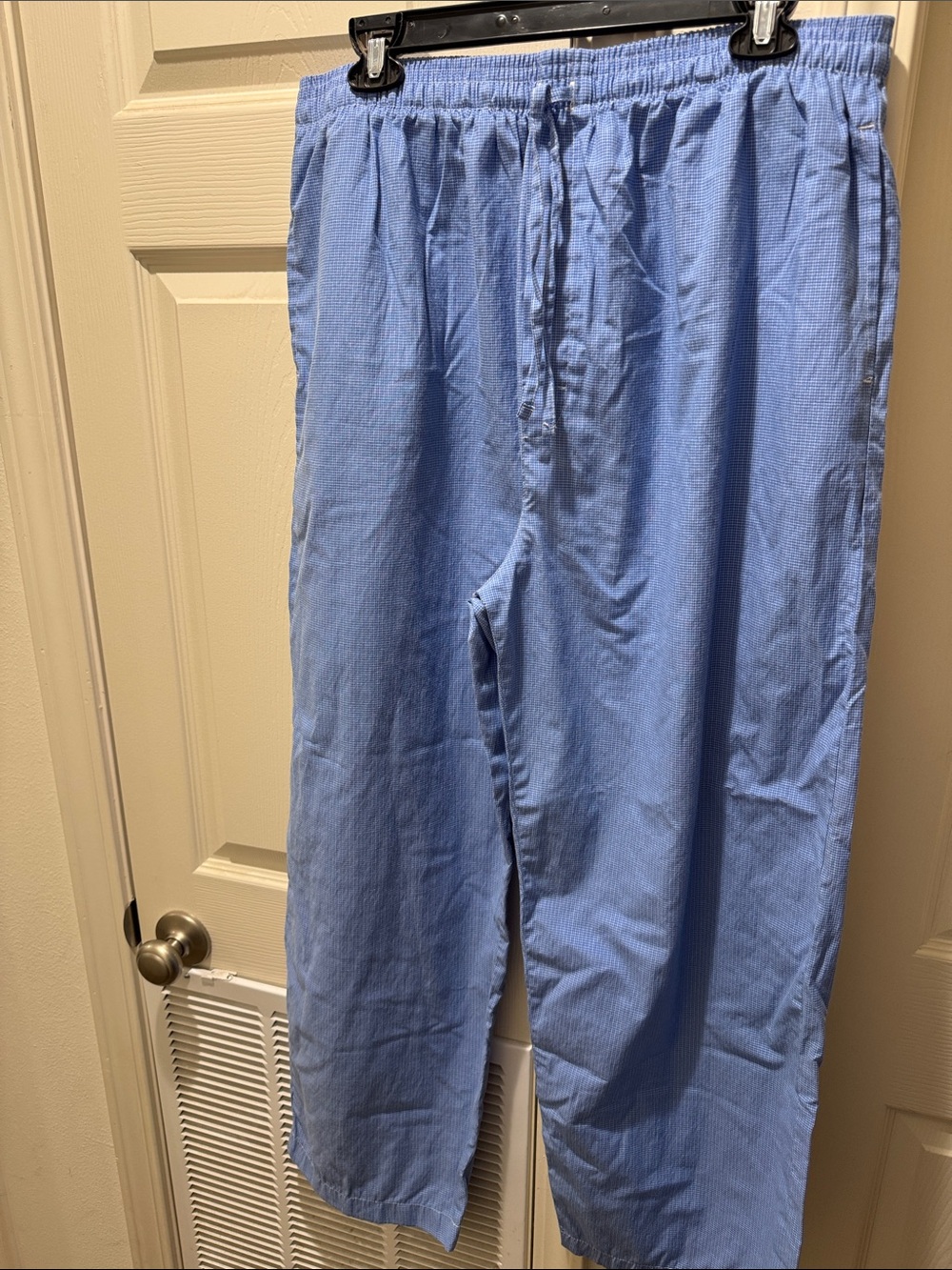 Men's Light Blue Elastic-Waist Lounge Joggers